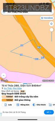 Bán đất - Xã An Thái  -  Huyện Phú Giáo  - 22000m² - 8tỷ