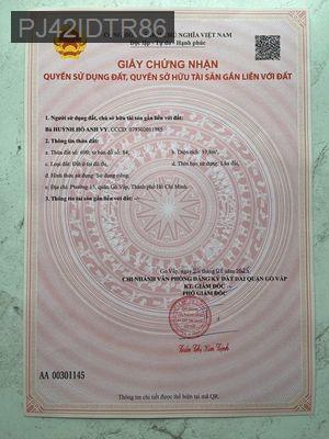 Bán đất ngay mặt tiền Tham Lương – Bến Cát – Rạch Nước Lên - Phường 15  -  Quận Gò Vấp 