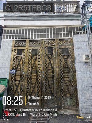 Bán nhà 3 tầng - hẻm xe hơi đường 50 HBC -52m2, 4PN, 3WC, giá 7.1 tỷ - Phường Hiệp Bình Chánh  -  Quận Thủ Đức 
