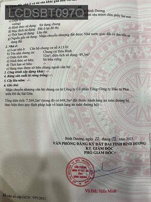 Bán căn hộ 2PN Hòa Bình - Thuận An - HỒ CHÍ MINH - GẦN AEON BÌNH DƯƠNG - Phường Bình Hòa  -  Thị xã Thuận An 