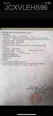 Bán nhà ngay chợ tam hà ,  đường nhựa  ôtô  tới cửa . - Phường Tam Phú  -  Quận Thủ Đức 