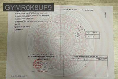 Cần bán thửa đất 163m2 khu 2 thị trấn Cần Đước Long An 100% đất đô thị - Thị trấn Cần Đước  -  Huyện Cần Đước 