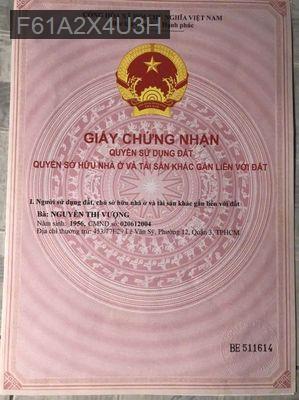 Nhà Quận 3 xây mới 100%, 8 phòng cho thuê – thu nhập 38tr/th ,sổ riêng - Phường 12  -  Quận 3 
