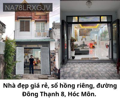 Bán nhà - Xã Đông Thạnh  -  Huyện Hóc Môn  - 68m² - 3.6tỷ