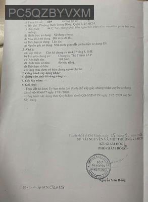 Bán Chung cư Thủ Thiêm Xanh - Quận 2 (Cũ), 108m2, 3 phòng ngủ, 2 WC - Phường Bình Trưng Đông  -  Quận 2 