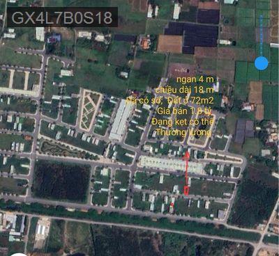 Bán đất - Xã Hựu Thạnh  -  Huyện Đức Hòa  - 72m² - 1.8tỷ