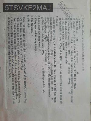 Nha măt tiền kinh a - Xã Lê Minh Xuân  -  Huyện Bình Chánh 