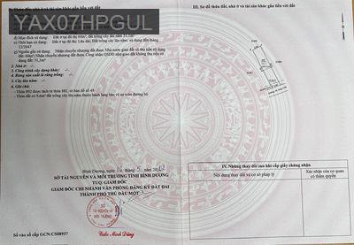 Bán lô đất 111m2 tại hẻm 1059 Lê Hồng Phong, Phú Thọ, Thủ Dầu Một, HCM - Phường Phú Thọ  -  Thành phố Thủ Dầu Một 