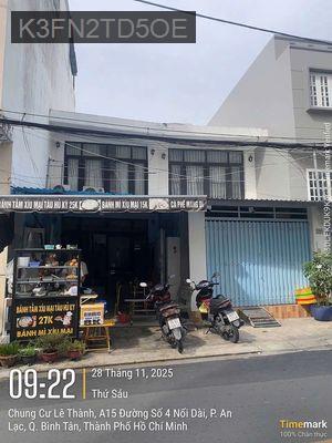 Bán nhà mặt tiền đối diện chung cư lê thành tiện kinh doanh - Phường An Lạc  -  Quận Bình Tân 