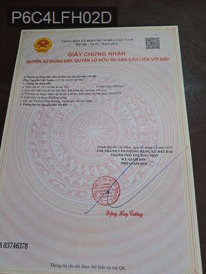 Ðât co so 160m tho cu trong do co 336.2m su dung rieng - Phường Phú Tân  -  Thành phố Thủ Dầu Một 