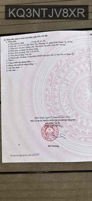 Nha chinh chu ban MT rạch Xuyên Tam Bùi Dinh Tuy - Phường 12  -  Quận Bình Thạnh 