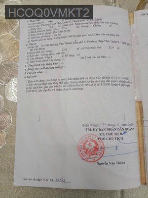 Bán nhà - Phường Hiệp Phú  -  Quận 9  - 78m² - 5.9tỷ