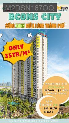 🌟CHỈ 285 TRIỆU NHẬN NGAY CĂN HỘ BCONS 2PN 🚄 LIỀN KỀ GA METRO - 35TR/m² - Phường Đông Hòa  -  Thị xã Dĩ An 