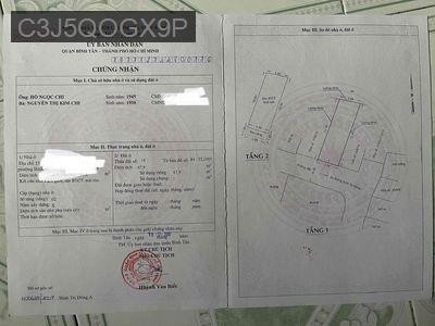 Bán đất hẻm xe hơi nhà 3/ - Phường Bình Trị Đông A  -  Quận Bình Tân 