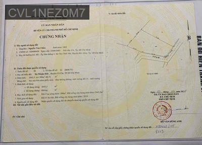 Chuyển nhượng BĐS - Xã Nhuận Đức  -  Huyện Củ Chi 