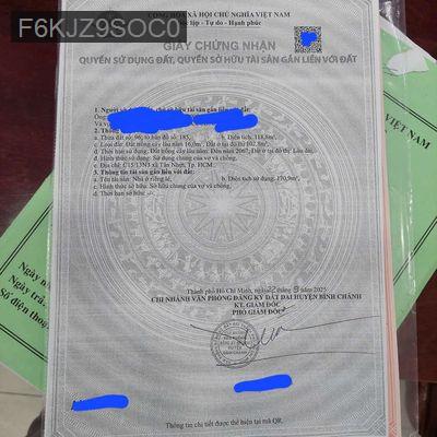 Bán nhà phố hẻm ôtô - Xã Tân Kiên  -  Huyện Bình Chánh 