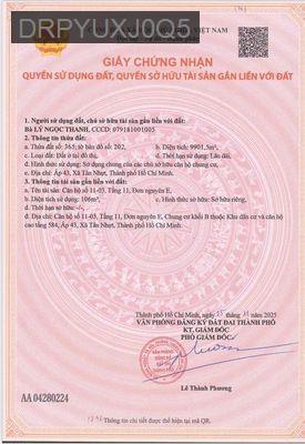 cần bán căn hộ - Xã Tân Nhựt  -  Huyện Bình Chánh 