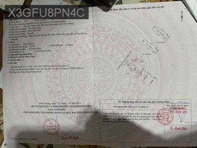 Bán gấp nhà KDC Hoàng Nam 5 - Phường Tân Bình  -  Thị xã Dĩ An 