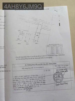Bán nhà - Phường Tân Thới Hiệp  -  Quận 12  - 113m² - 6.5tỷ
