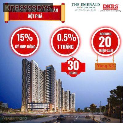 Căn Studio 40m2 mặt tiền NCT- Thuận An, The Emeral Garden View - Phường Hưng Định  -  Thị xã Thuận An 