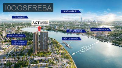 Căn Hộ A&T Sài Gòn Riveside - 62m2 giá 2 tỷ 8. Ngay Quốc Lộ 13 Thủ Đức - Phường Hiệp Bình Phước  -  Quận Thủ Đức 