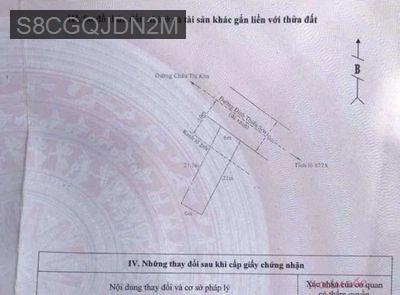 Đất thổ ngang 6m dài 21m mặt tiền đường Đinh Thiếu Sơn - Phường 6  -  Thành phố Tân An 