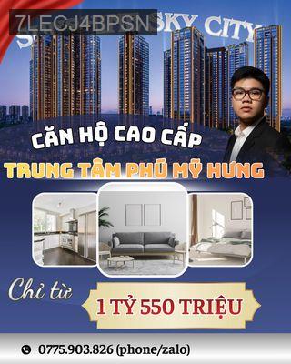 BÁN CĂN 2 phòng ngủ. NGAY PHÚ MỸ HƯNG.GIÁ CHỈ BẰNG MỘT NỬA - Phường Tân Phú  -  Quận 7 