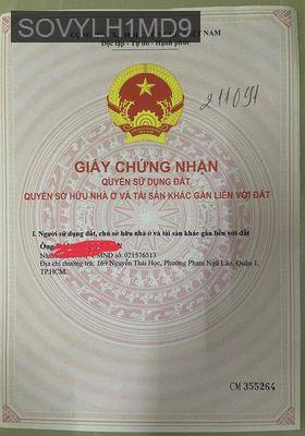 cần bán gấp nhà trục ĐƯỜNG DƯƠNG QUẢNG HÀM - Phường 6  -  Quận Gò Vấp 