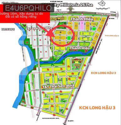 Chính Chủ Bán Nền Đất Đã Có Sổ Hồng Riêng KDC Thành Hiếu Long Hậu - Xã Long Hậu  -  Huyện Cần Giuộc 