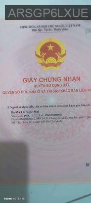 Nhà hẻm xe hơi 47,4m2 đường Hà Thị Khéo Quận 12 ,2 phòng ngủ - Phường Trung Mỹ Tây  -  Quận 12 