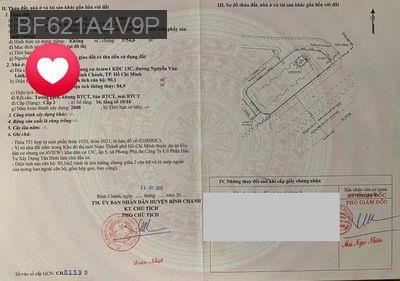 Bán CH Aview KDC 13C , Bình Chánh (đã có sổ hồng). - Xã Phong Phú  -  Huyện Bình Chánh 