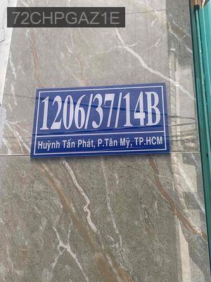 Bán Nhà Hẻm 1206 Huỳnh Tấn Phát Quận 7 - Phường Tân Phú  -  Quận 7 