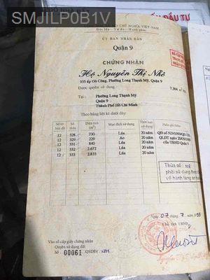 Bán đất sổ hồng riêng - Phường Long Thạnh Mỹ  -  Quận 9 