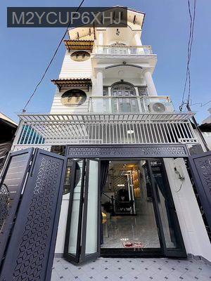 NHÀ MỚI 3 TẦNG  BÁN GIÁ CHỈ 7.5 TỶ -  MẶT TIỀN NGUYỄN TRIỆU LUẬT - Phường Tân Tạo  -  Quận Bình Tân 