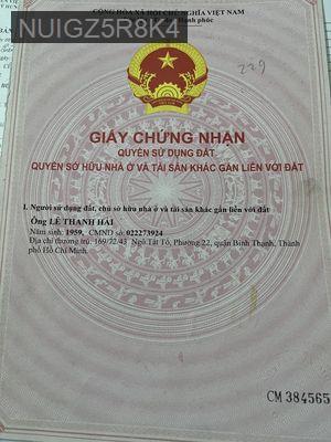Đất sổ hồng 2000m2, xã Bình Khánh, huyện Cần Giờ - Xã Bình Khánh  -  Huyện Cần Giờ 