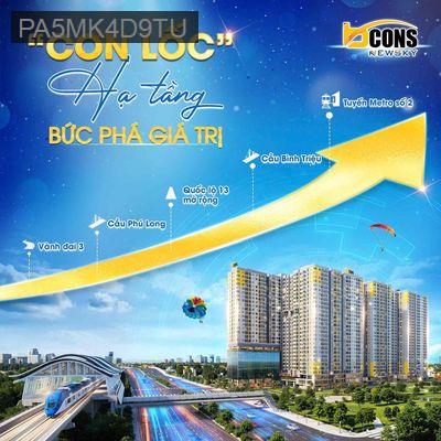 Bcons NewSky + Mặt tiền quốc lộ 13 - Phường Lái Thiêu  -  Thị xã Thuận An 