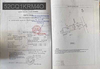 Cần bán nhà gấp vì kẹt vay ngân hàng - Phường Tân Thành  -  Quận Tân Phú 
