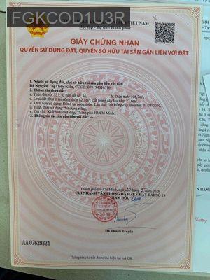 bán nhà lầu chính chủ - Xã Tân Thạnh Đông  -  Huyện Củ Chi 