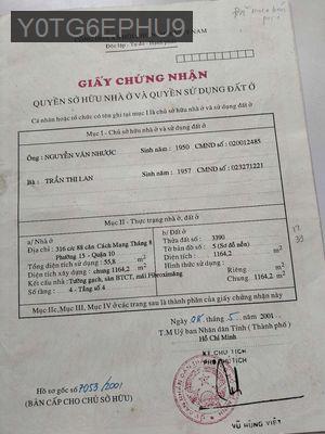Cần trả nợ, bán gấp c/cư hẻm 595 cmt8 q10 - Phường 15  -  Quận 10  Cần trả nợ, bán gấp c/cư hẻm 595 cmt8 q10 - Phường 15  -  Quận 10