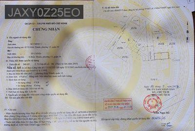 NỀN BIỆT THỰ SHR 171M2, P. HIỆP THÀNH Q12, ĐƯỜNG 16M THÔNG, SÁT GÒ VẤP - Phường Hiệp Thành  -  Quận 12 