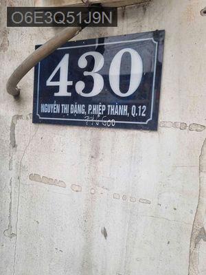 can bán gấp  - Phường Tân Thới Hiệp  -  Quận 12 