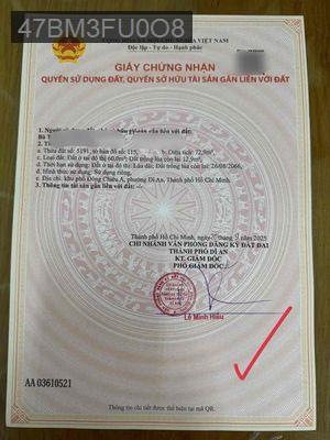 MẶT TIỀN KDBB đường thông xe tải gần ngã ba ông xã TPHCM - Phường Đông Hiệp  -  Thị xã Dĩ An 