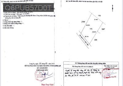 Đất Nông Nghiệp 2456m2 LONG AN - Xã Mỹ Thạnh  -  Huyện Thủ Thừa 