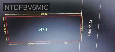 Bán lô đất ngang 7.5m hẻm xe hơi 6m - Phường 9  -  Quận Gò Vấp 