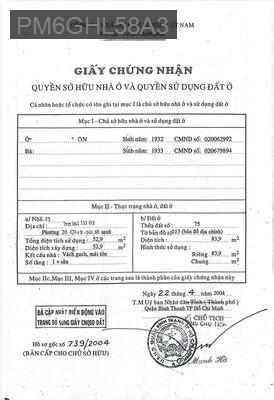 Cần bán gấp nhà Đinh Bộ Lĩnh , Bình Thạnh - Phường 26  -  Quận Bình Thạnh 