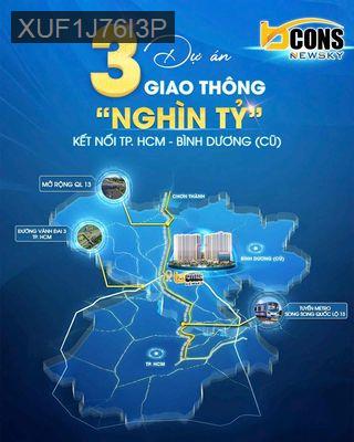 Bcons NewSky Mặt Tiền Quốc Lộ 13 - Phường Vĩnh Phú  -  Thị xã Thuận An 