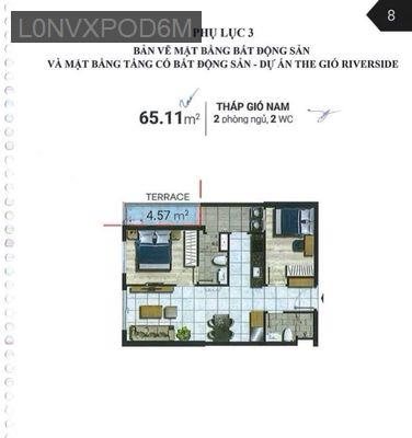 CH Sân Vườn The Gió Riverside, 3tỷ, 69m2, 2PN, 2WC Bình Dương siêu hot - Phường Bình An  -  Thị xã Dĩ An 