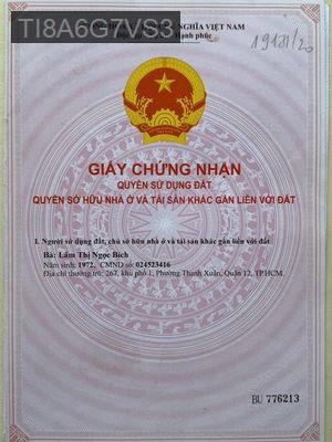Bán nhà cấp bốn 75m2 SHR - Phường Thạnh Xuân  -  Quận 12 