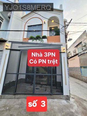 Nhà đẹp 2 mặt tiền có phòng ngủ tầng trệt giành cho người già giá rẻ - Phường Thạnh Lộc  -  Quận 12 