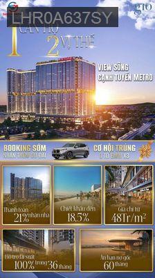 The Gió Riverside, căn hộ 65m2 2PN, 2WC, Thành phố Dĩ An, Bình Dương - Phường Bình An  -  Thị xã Dĩ An 